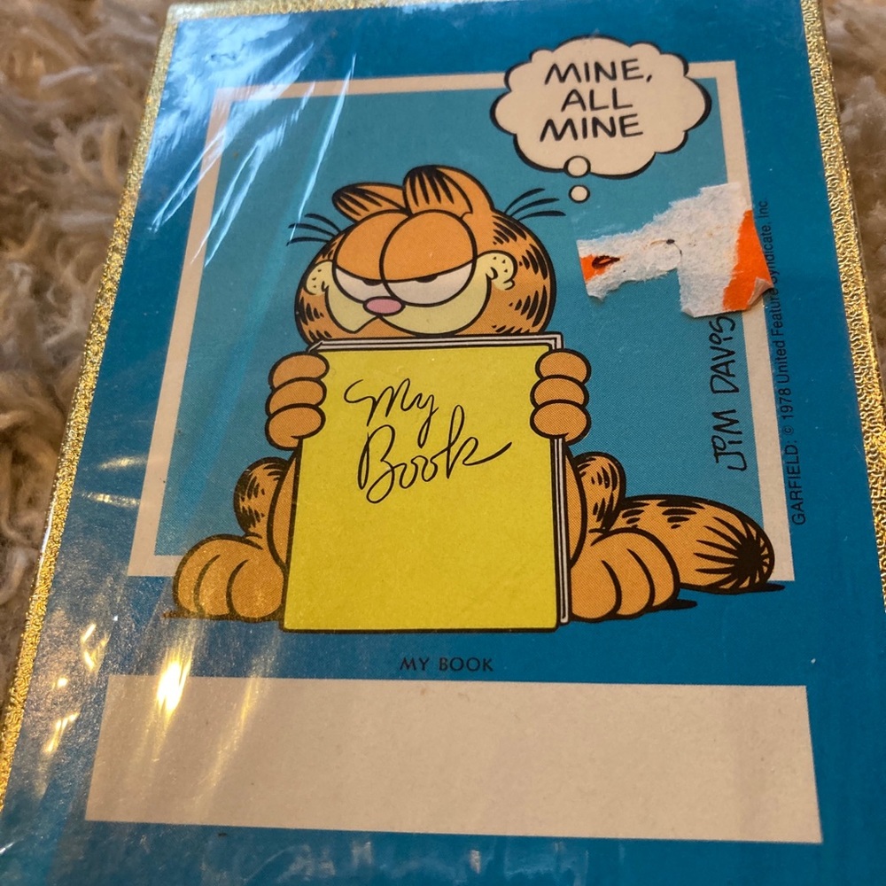 - NIP - Vintage Garfield book plates